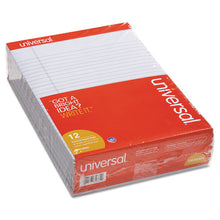 Load image into Gallery viewer, Universal® wholesale. UNIVERSAL® Colored Perforated Writing Pads, Wide-legal Rule, 8.5 X 11, Orchid, 50 Sheets, Dozen. HSD Wholesale: Janitorial Supplies, Breakroom Supplies, Office Supplies.