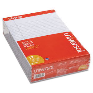 Universal® wholesale. UNIVERSAL® Colored Perforated Writing Pads, Wide-legal Rule, 8.5 X 11, Orchid, 50 Sheets, Dozen. HSD Wholesale: Janitorial Supplies, Breakroom Supplies, Office Supplies.