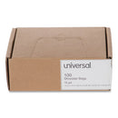 Universal® wholesale. UNIVERSAL® High-density Shredder Bags, 16 Gal Capacity, 100-box. HSD Wholesale: Janitorial Supplies, Breakroom Supplies, Office Supplies.