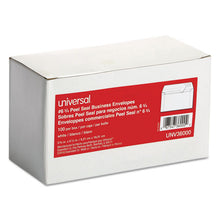 Load image into Gallery viewer, Universal® wholesale. UNIVERSAL® Peel Seal Strip Business Envelope, #6 3-4, Square Flap, Self-adhesive Closure, 3.63 X 6.5, White, 100-box. HSD Wholesale: Janitorial Supplies, Breakroom Supplies, Office Supplies.