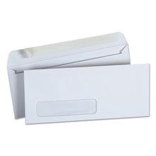 Load image into Gallery viewer, Universal® wholesale. UNIVERSAL® Peel Seal Strip Business Envelope, #10, Square Flap, Self-adhesive Closure, Lower Left Window, 4.13 X 9.5, White, 500-box. HSD Wholesale: Janitorial Supplies, Breakroom Supplies, Office Supplies.