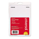 Universal® wholesale. UNIVERSAL® Plain Self-adhesive Name Badges, 3 1-2 X 2 1-4, White, 100-pack. HSD Wholesale: Janitorial Supplies, Breakroom Supplies, Office Supplies.