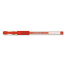 Universal™ wholesale. UNIVERSAL® Comfort Grip Stick Gel Pen, Medium 0.7mm, Red Ink, Clear Barrel, Dozen. HSD Wholesale: Janitorial Supplies, Breakroom Supplies, Office Supplies.