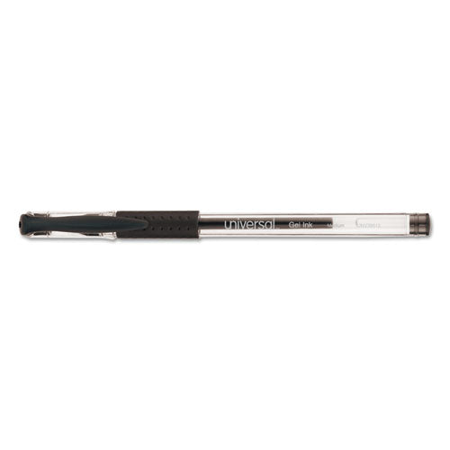 Universal™ wholesale. UNIVERSAL® Comfort Grip Stick Gel Pen, Medium 0.7mm, Black Ink, Clear Barrel, 60-pack. HSD Wholesale: Janitorial Supplies, Breakroom Supplies, Office Supplies.