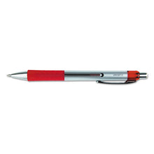 Load image into Gallery viewer, Universal™ wholesale. UNIVERSAL® Comfort Grip Retractable Gel Pen, Medium 0.7mm, Red Ink, Silver Barrel, Dozen. HSD Wholesale: Janitorial Supplies, Breakroom Supplies, Office Supplies.