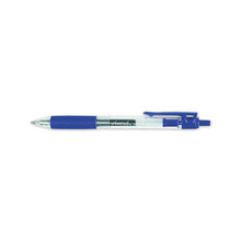 Load image into Gallery viewer, Universal™ wholesale. UNIVERSAL® Comfort Grip Retractable Gel Pen, 0.7mm, Blue Ink, Clear-blue Barrel, 36-pack. HSD Wholesale: Janitorial Supplies, Breakroom Supplies, Office Supplies.