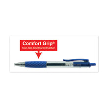 Load image into Gallery viewer, Universal™ wholesale. UNIVERSAL® Comfort Grip Retractable Gel Pen, 0.7mm, Blue Ink, Translucent Blue Barrel, Dozen. HSD Wholesale: Janitorial Supplies, Breakroom Supplies, Office Supplies.