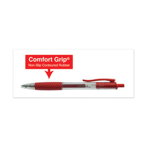 Universal™ wholesale. UNIVERSAL® Comfort Grip Retractable Gel Pen, 0.7mm, Red Ink, Translucent Red Barrel, Dozen. HSD Wholesale: Janitorial Supplies, Breakroom Supplies, Office Supplies.