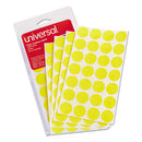 Universal® wholesale. UNIVERSAL® Self-adhesive Removable Color-coding Labels, 0.75" Dia., Yellow, 28-sheet, 36 Sheets-pack. HSD Wholesale: Janitorial Supplies, Breakroom Supplies, Office Supplies.