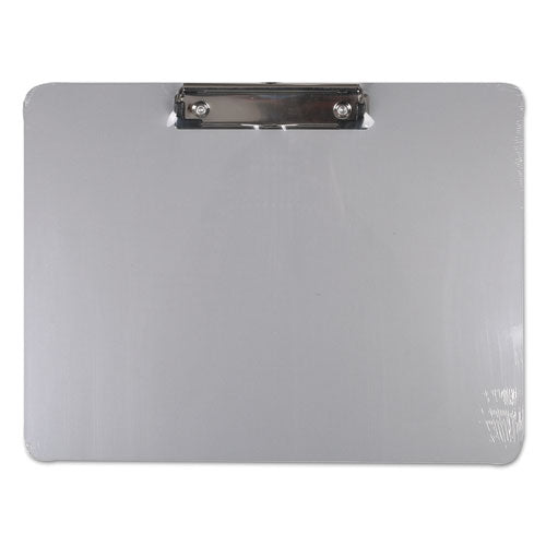 Universal® wholesale. UNIVERSAL® Plastic Brushed Aluminum Clipboard, Landscape, 1-2" Capacity, 11 X 8 1-2. HSD Wholesale: Janitorial Supplies, Breakroom Supplies, Office Supplies.