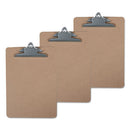 Universal® wholesale. UNIVERSAL® Hardboard Clipboard, 1" Capacity, 8 1-2 X 11, Brown, 3-pack. HSD Wholesale: Janitorial Supplies, Breakroom Supplies, Office Supplies.