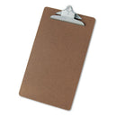 Universal® wholesale. UNIVERSAL® Hardboard Clipboard, 1" Capacity, Holds 8 1-2 X 14, Brown. HSD Wholesale: Janitorial Supplies, Breakroom Supplies, Office Supplies.