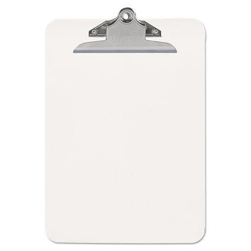 Universal® wholesale. UNIVERSAL® Plastic Clipboard With High Capacity Clip, 1" Capacity, Holds 8 1-2 X 11, Clear. HSD Wholesale: Janitorial Supplies, Breakroom Supplies, Office Supplies.