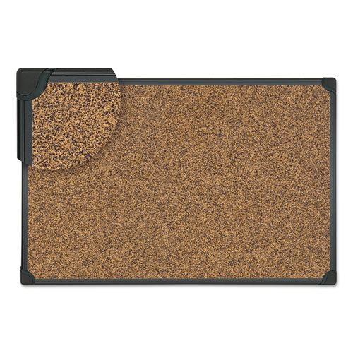 Universal® wholesale. UNIVERSAL® Tech Cork Board, 36 X 24, Cork, Black Plastic Frame. HSD Wholesale: Janitorial Supplies, Breakroom Supplies, Office Supplies.