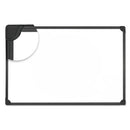 Universal® wholesale. UNIVERSAL® Design Series Magnetic Steel Dry Erase Board, 24 X 18, White, Black Frame. HSD Wholesale: Janitorial Supplies, Breakroom Supplies, Office Supplies.