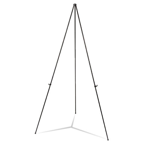 Universal® wholesale. UNIVERSAL® Heavy-duty Instant Setup Foldaway Easel, Adjusts 25" - 63" High, Aluminum, Black. HSD Wholesale: Janitorial Supplies, Breakroom Supplies, Office Supplies.