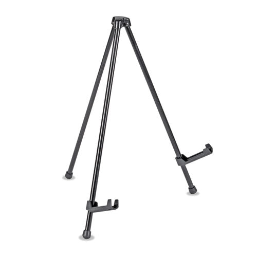 Universal® wholesale. UNIVERSAL® Portable Tabletop Easel, 14" High, Steel, Black. HSD Wholesale: Janitorial Supplies, Breakroom Supplies, Office Supplies.