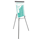 Universal® wholesale. UNIVERSAL® Heavy-duty Adjustable Presentation Easel, 69" Maximum Height, Metal, Black. HSD Wholesale: Janitorial Supplies, Breakroom Supplies, Office Supplies.