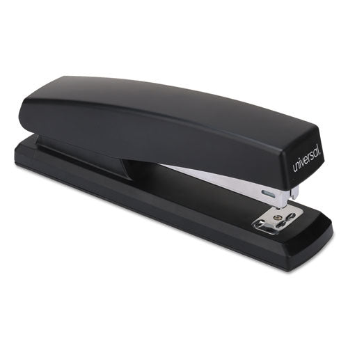 Universal® wholesale. UNIVERSAL® Economy Full-strip Stapler, 20-sheet Capacity, Black. HSD Wholesale: Janitorial Supplies, Breakroom Supplies, Office Supplies.