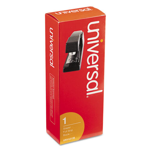 Universal® wholesale. UNIVERSAL Classic Full-strip Stapler, 20-sheet Capacity, Black. HSD Wholesale: Janitorial Supplies, Breakroom Supplies, Office Supplies.