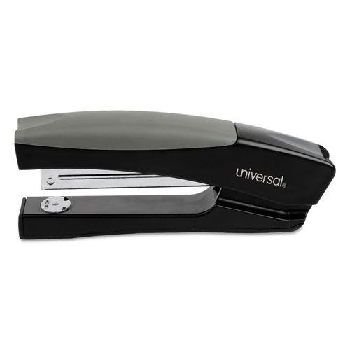 Universal® wholesale. UNIVERSAL® Stand-up Full Strip Stapler, 20-sheet Capacity, Black-gray. HSD Wholesale: Janitorial Supplies, Breakroom Supplies, Office Supplies.