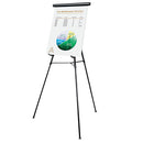 Universal® wholesale. UNIVERSAL 3-leg Telescoping Easel With Pad Retainer, Adjusts 34" To 64", Aluminum, Black. HSD Wholesale: Janitorial Supplies, Breakroom Supplies, Office Supplies.
