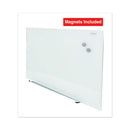 Universal® wholesale. UNIVERSAL® Frameless Magnetic Glass Marker Board, 48" X 36", White. HSD Wholesale: Janitorial Supplies, Breakroom Supplies, Office Supplies.