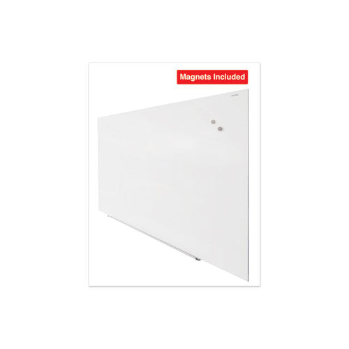 Universal® wholesale. UNIVERSAL® Frameless Magnetic Glass Marker Board, 72" X 48", White. HSD Wholesale: Janitorial Supplies, Breakroom Supplies, Office Supplies.