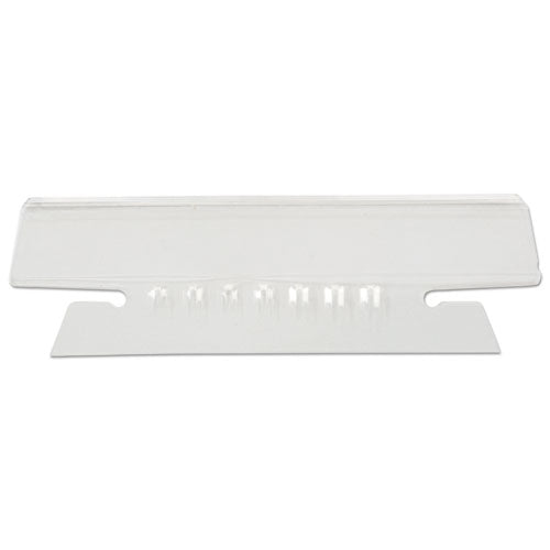 Universal® wholesale. UNIVERSAL® Hanging File Folder Plastic Index Tabs, 1-3-cut Tabs, Clear, 3.5" Wide, 25-pack. HSD Wholesale: Janitorial Supplies, Breakroom Supplies, Office Supplies.