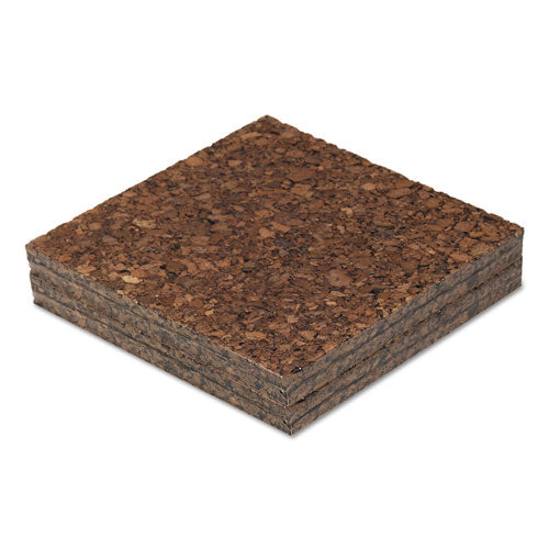 Universal® wholesale. UNIVERSAL Cork Tile Panels, Dark Brown, 12 X 12, 4-pack. HSD Wholesale: Janitorial Supplies, Breakroom Supplies, Office Supplies.