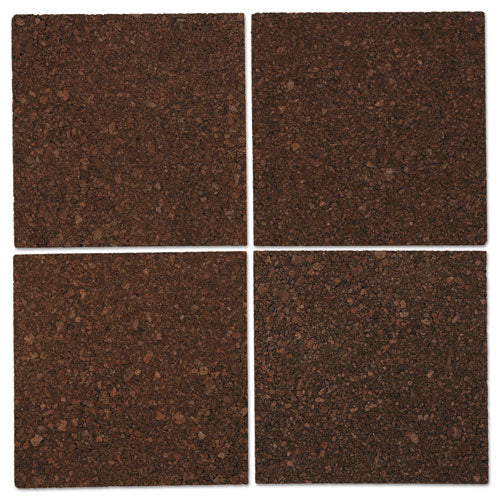 Universal® wholesale. UNIVERSAL Cork Tile Panels, Dark Brown, 12 X 12, 4-pack. HSD Wholesale: Janitorial Supplies, Breakroom Supplies, Office Supplies.