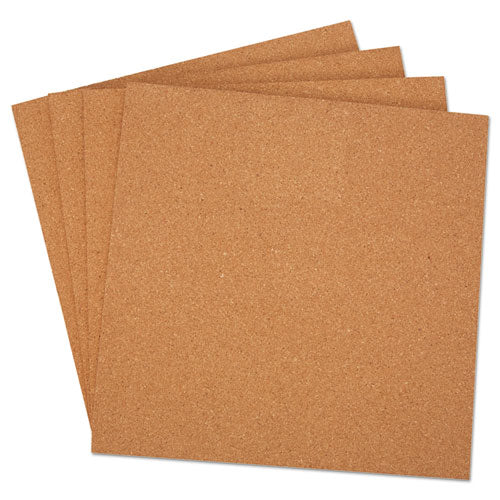 Universal® wholesale. UNIVERSAL Cork Tile Panels, Brown, 12 X 12, 4-pack. HSD Wholesale: Janitorial Supplies, Breakroom Supplies, Office Supplies.