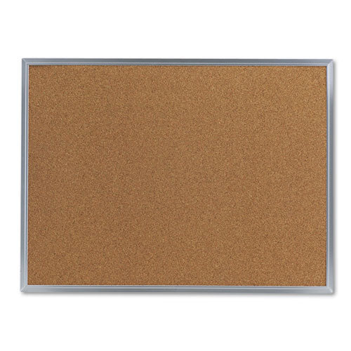 Universal® wholesale. UNIVERSAL® Bulletin Board, Natural Cork, 24 X 18, Satin-finished Aluminum Frame. HSD Wholesale: Janitorial Supplies, Breakroom Supplies, Office Supplies.