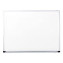 Universal® wholesale. UNIVERSAL® Dry Erase Board, Melamine, 48 X 36, Satin-finished Aluminum Frame. HSD Wholesale: Janitorial Supplies, Breakroom Supplies, Office Supplies.