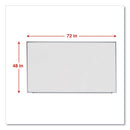 Universal® wholesale. UNIVERSAL® Dry Erase Board, Melamine, 72 X 48, Satin-finished Aluminum Frame. HSD Wholesale: Janitorial Supplies, Breakroom Supplies, Office Supplies.