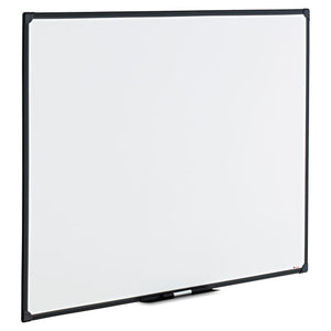 Universal® wholesale. UNIVERSAL® Dry Erase Board, Melamine, 48 X 36, Black Frame. HSD Wholesale: Janitorial Supplies, Breakroom Supplies, Office Supplies.