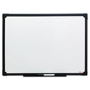 Universal® wholesale. UNIVERSAL® Dry Erase Board, Melamine, 24 X 18, Black Frame. HSD Wholesale: Janitorial Supplies, Breakroom Supplies, Office Supplies.