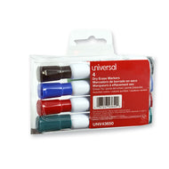 Universal™ wholesale. UNIVERSAL® Dry Erase Marker, Broad Chisel Tip, Assorted Colors, 4-set. HSD Wholesale: Janitorial Supplies, Breakroom Supplies, Office Supplies.