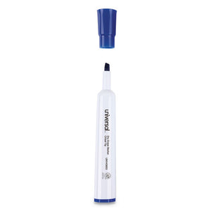 Universal™ wholesale. UNIVERSAL® Dry Erase Marker, Broad Chisel Tip, Blue, Dozen. HSD Wholesale: Janitorial Supplies, Breakroom Supplies, Office Supplies.