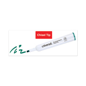 Universal™ wholesale. UNIVERSAL® Dry Erase Marker, Broad Chisel Tip, Green, Dozen. HSD Wholesale: Janitorial Supplies, Breakroom Supplies, Office Supplies.