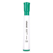 Load image into Gallery viewer, Universal™ wholesale. UNIVERSAL® Dry Erase Marker, Broad Chisel Tip, Green, Dozen. HSD Wholesale: Janitorial Supplies, Breakroom Supplies, Office Supplies.