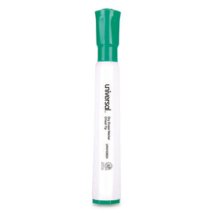 Universal™ wholesale. UNIVERSAL® Dry Erase Marker, Broad Chisel Tip, Green, Dozen. HSD Wholesale: Janitorial Supplies, Breakroom Supplies, Office Supplies.