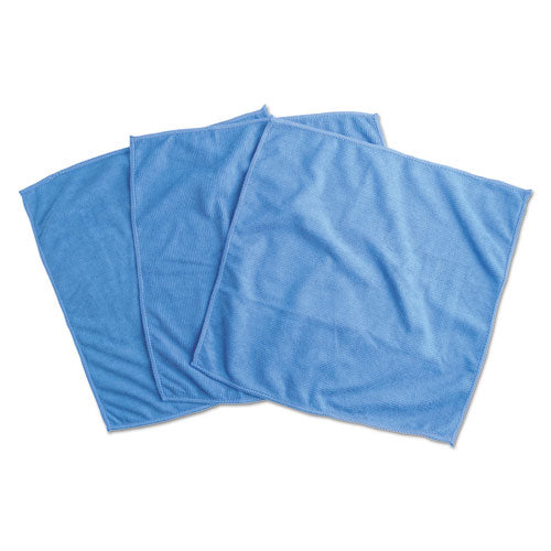 Universal® wholesale. UNIVERSAL® Microfiber Cleaning Cloth, 12 X 12, Blue, 3-pack. HSD Wholesale: Janitorial Supplies, Breakroom Supplies, Office Supplies.