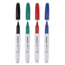 Load image into Gallery viewer, Universal™ wholesale. UNIVERSAL® Pen Style Dry Erase Marker, Fine Bullet Tip, Assorted Colors, 4-set. HSD Wholesale: Janitorial Supplies, Breakroom Supplies, Office Supplies.