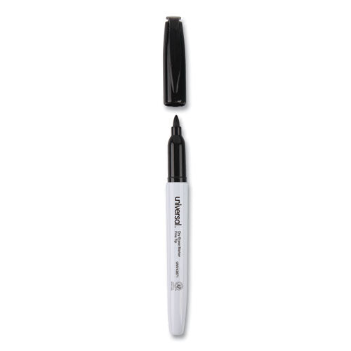 Universal™ wholesale. UNIVERSAL® Pen Style Dry Erase Marker, Fine Bullet Tip, Black, Dozen. HSD Wholesale: Janitorial Supplies, Breakroom Supplies, Office Supplies.