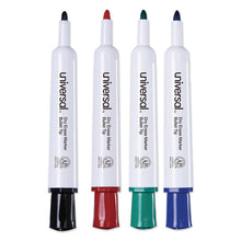Load image into Gallery viewer, Universal™ wholesale. UNIVERSAL® Dry Erase Marker, Medium Bullet Tip, Assorted Colors, 4-set. HSD Wholesale: Janitorial Supplies, Breakroom Supplies, Office Supplies.