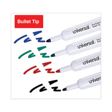 Load image into Gallery viewer, Universal™ wholesale. UNIVERSAL® Dry Erase Marker, Medium Bullet Tip, Assorted Colors, 4-set. HSD Wholesale: Janitorial Supplies, Breakroom Supplies, Office Supplies.