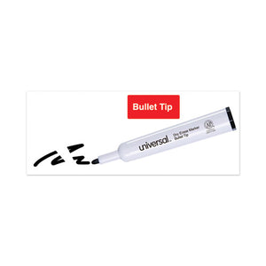 Universal™ wholesale. UNIVERSAL® Dry Erase Marker, Medium Bullet Tip, Black, Dozen. HSD Wholesale: Janitorial Supplies, Breakroom Supplies, Office Supplies.