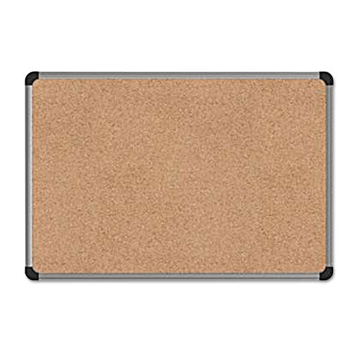 Universal® wholesale. UNIVERSAL® Cork Board With Aluminum Frame, 36 X 24, Natural, Silver Frame. HSD Wholesale: Janitorial Supplies, Breakroom Supplies, Office Supplies.