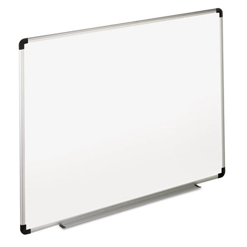 Universal® wholesale. UNIVERSAL® Dry Erase Board, Melamine, 48 X 36, White, Black-gray Aluminum-plastic Frame. HSD Wholesale: Janitorial Supplies, Breakroom Supplies, Office Supplies.